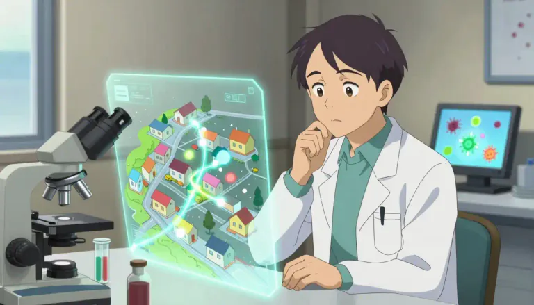 Visual representation of "epidemiologist" - A scientist who studies diseases and how they spread.