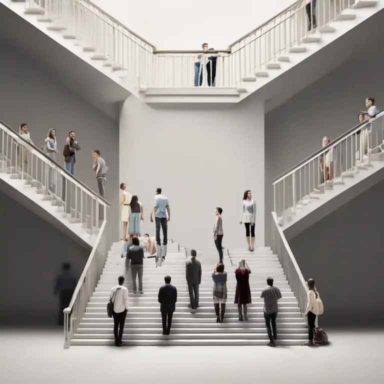 Visual representation of "inferiority" - The state of being lower in rank, status, quality, or importance
