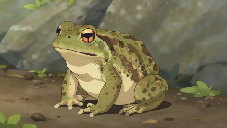 Visual representation of "toad" - A small animal with dry skin, similar to a frog but lives on land