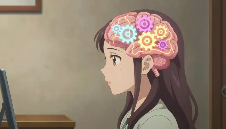 Visual representation of "cognitive" - connected to thinking or conscious mental processes