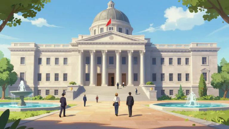 Visual representation of "statehouse" - The building where activities related to state government take place.
