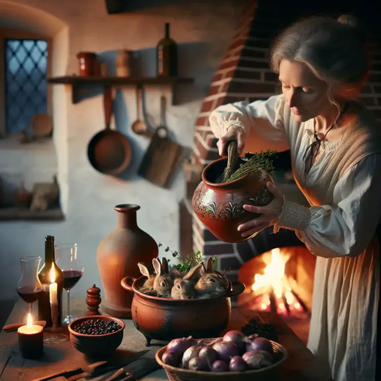Visual representation of "jug" - To stew (especially meat) slowly in an oven or over a fire.