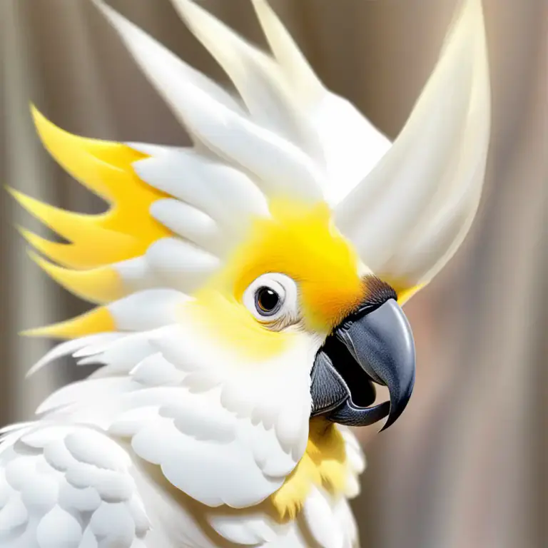 Visual representation of "crest" - The top part of a bird's head where there are special feathers.