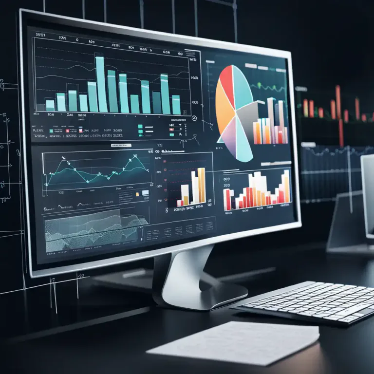 Visual representation of "compute" - To process or analyze data using a computer.