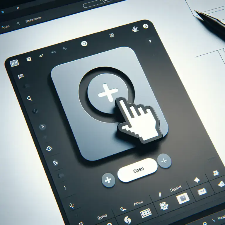 Visual representation of "create" - In computing, to make a new file, system, program etc.