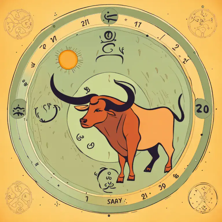 Visual representation of "taurus" - The second sign in the zodiac, which the sun enters about April 20 to May 20