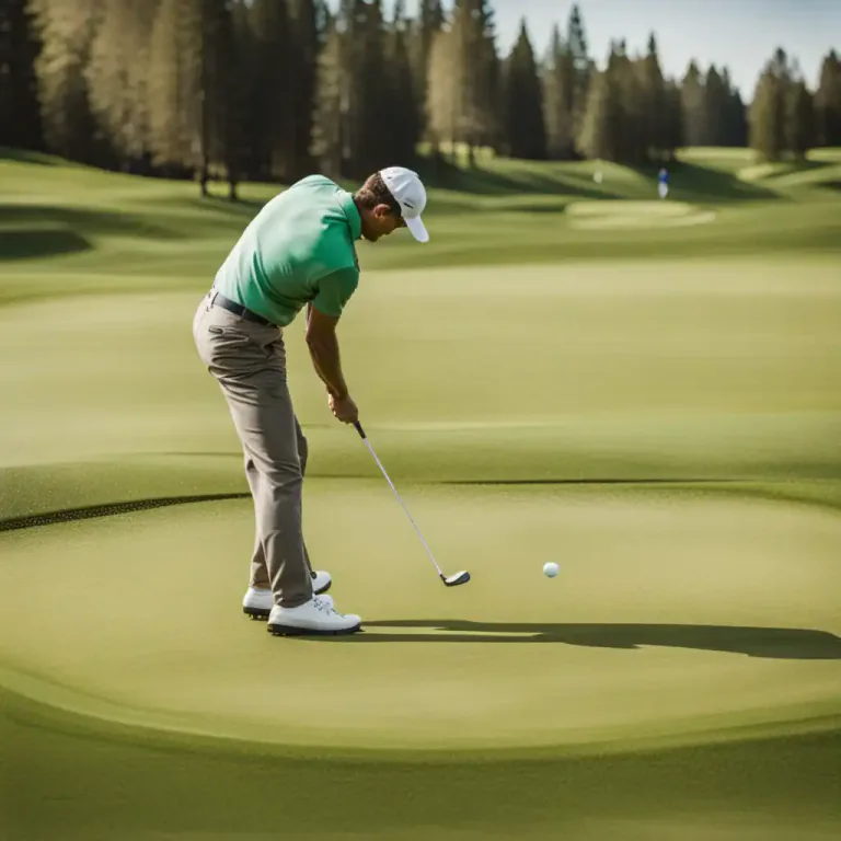 Visual representation of "hole" - In golf, the target where the ball is aimed