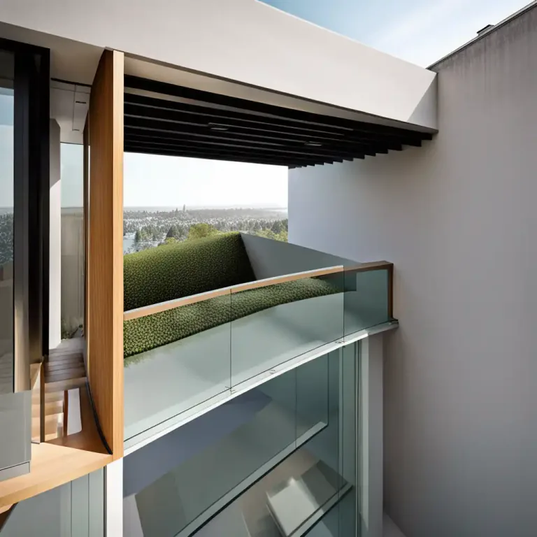 Visual representation of "cantilever" - To build out from a wall, using a cantilever