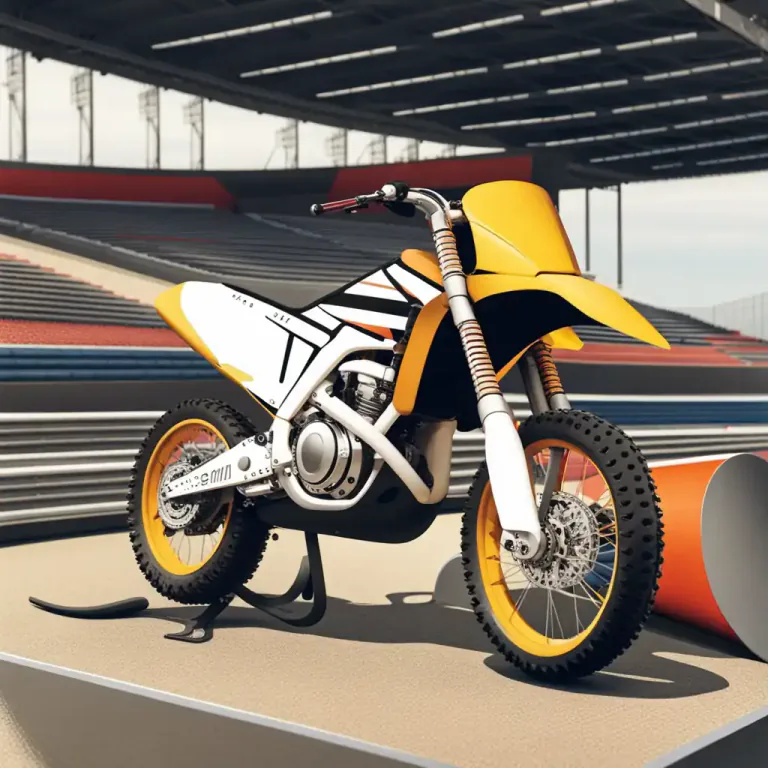 Visual representation of "motocross" - A specially designed motorcycle for this type of racing