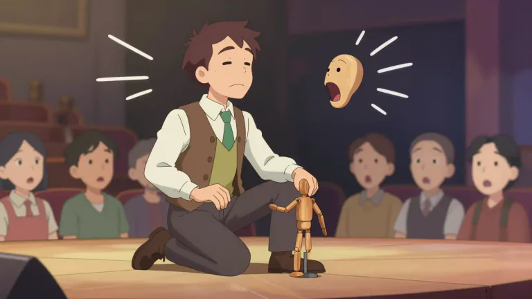 Visual representation of "ventriloquist" - A person who can speak or make sounds so that they seem to be coming from somewhere else, especially an entertainer who makes their voice appear to come from a dummy of a person or animal.