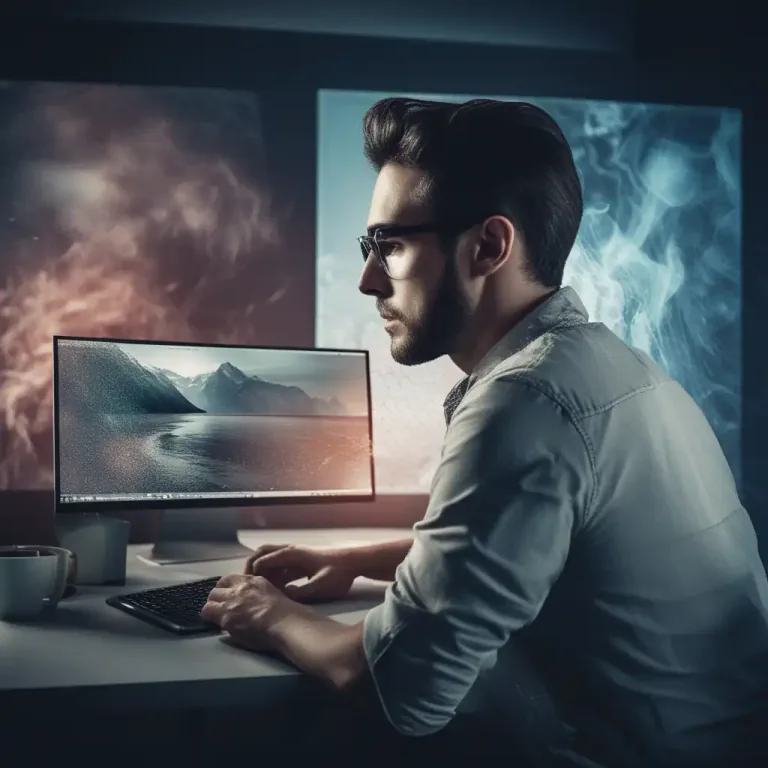 Visual representation of "touch up" - To digitally modify a photograph.