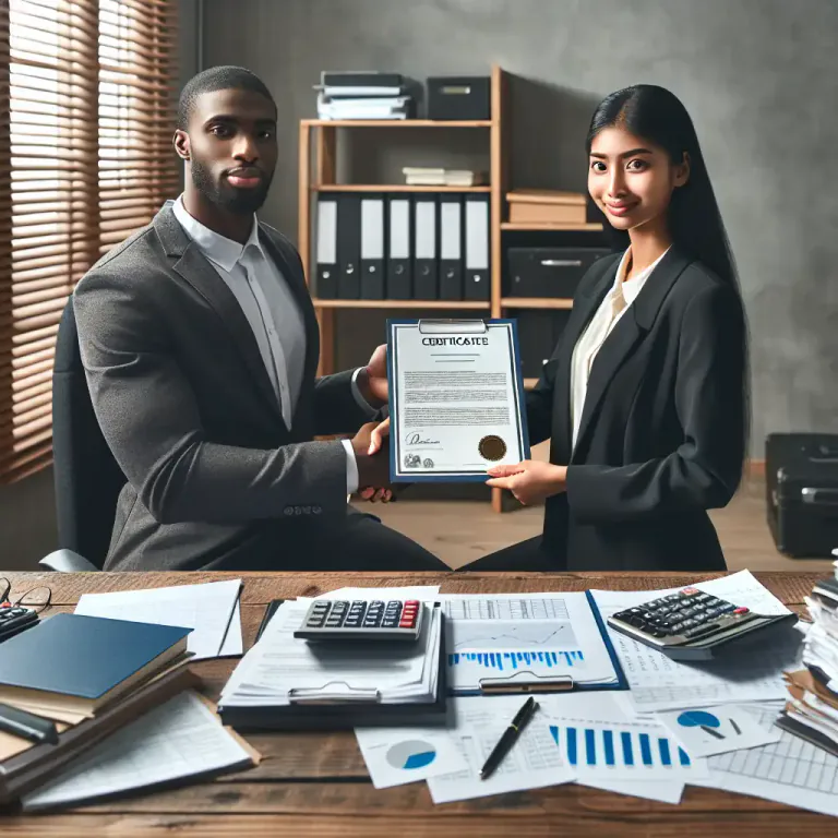 Visual representation of "certify" - To officially recognize someone as being qualified to perform a particular job or task.