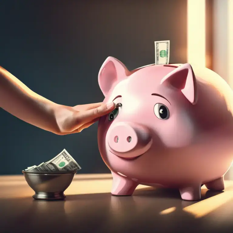 Visual representation of "lay aside" - To save or reserve something, especially money, for future use