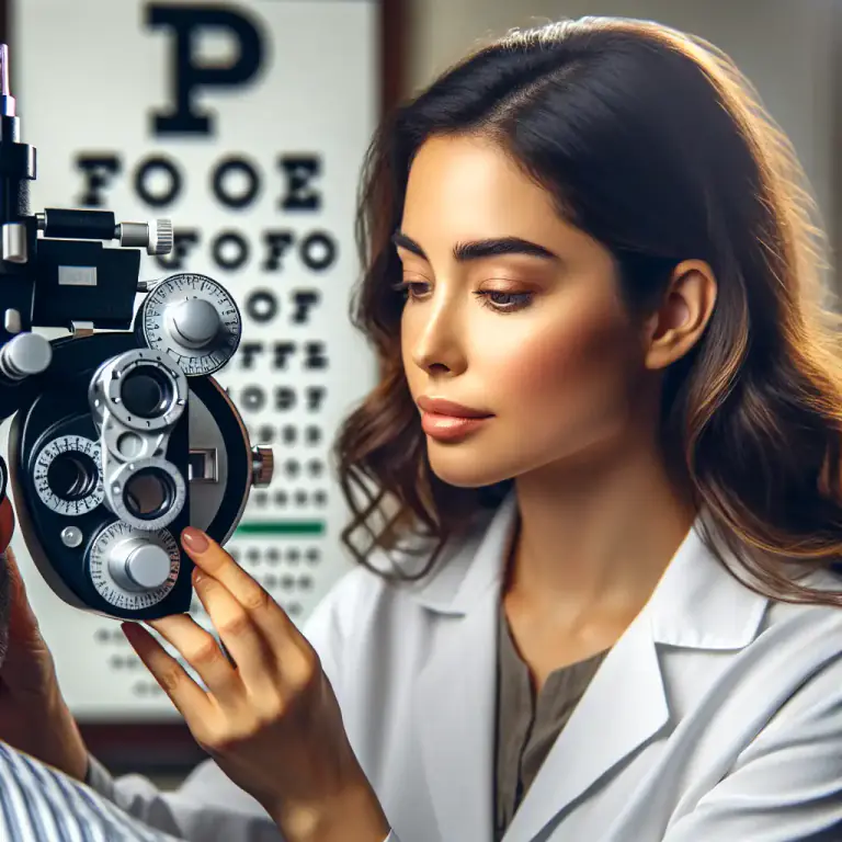 Visual representation of "refraction" - A measurement of the focusing characteristics of an eye or the eyes