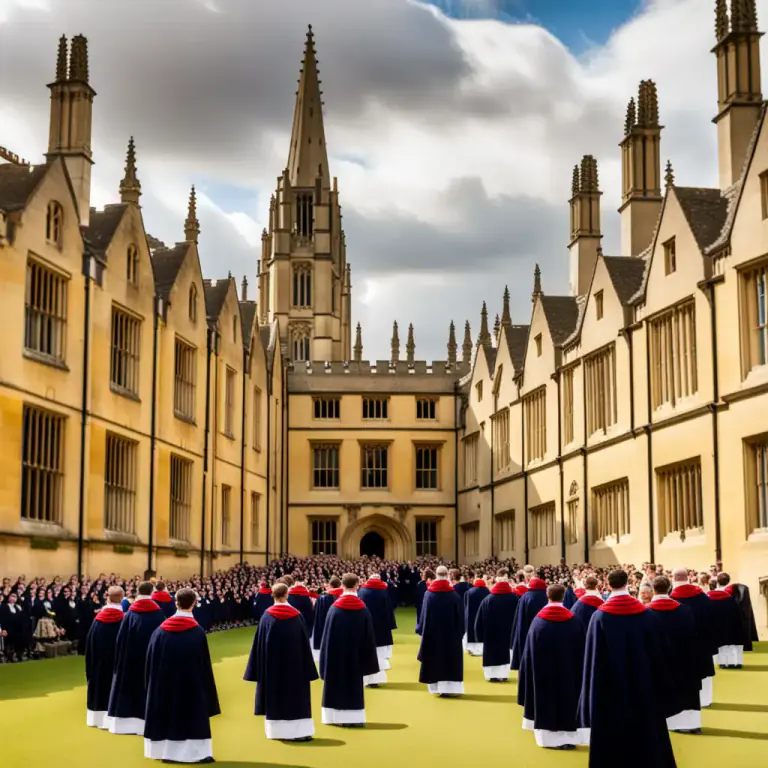 Visual representation of "oxonian" - Related to the University of Oxford or its students or alumni.