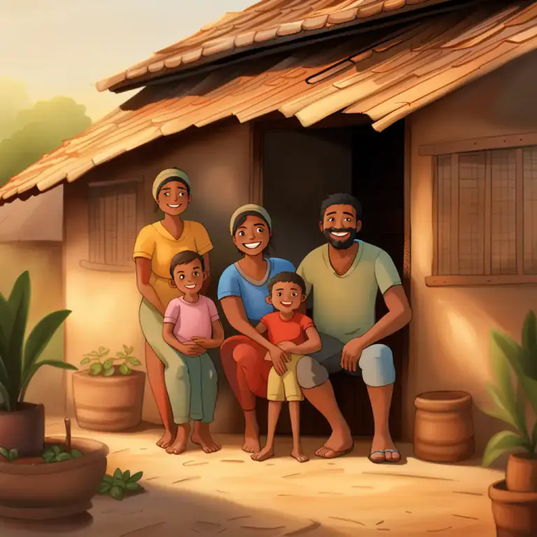 Visual representation of "have a roof over your head" - To have a place to live, to have shelter