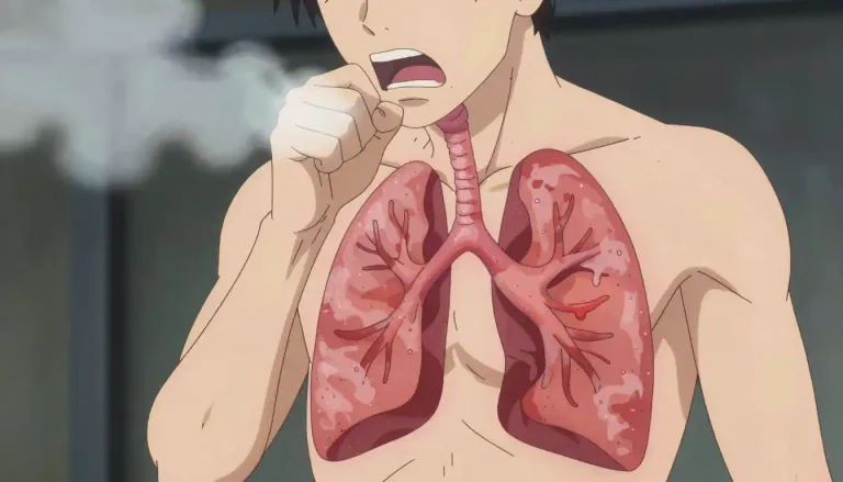 Visual representation of "bronchitic" - Related to or affected by bronchitis, a disease causing inflammation of the airways to the lungs.