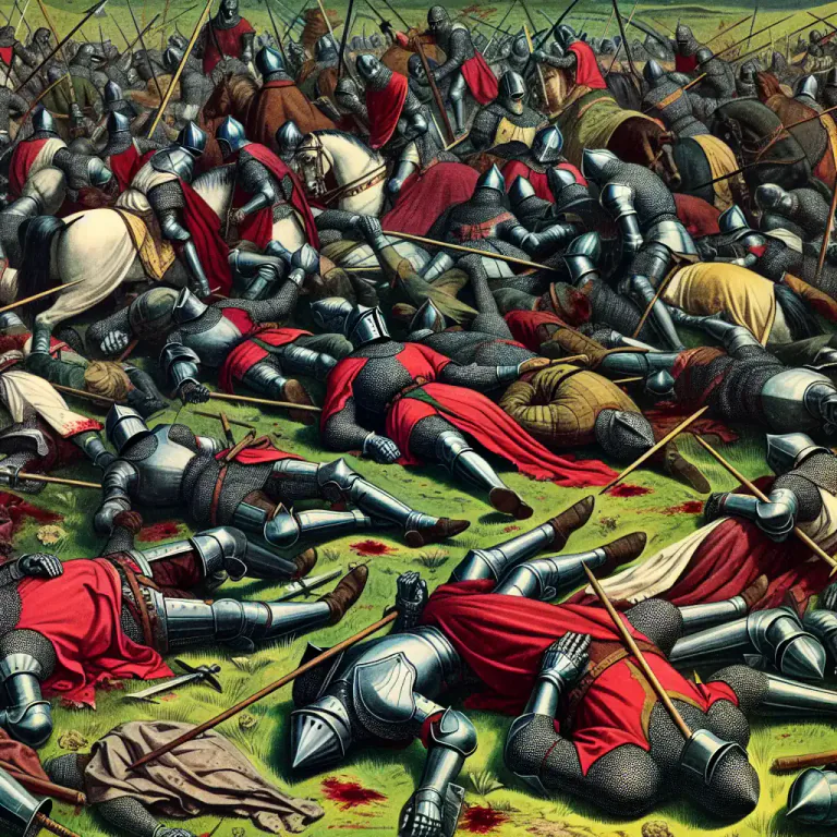 Visual representation of "bloody" - Involving violence or bloodshed.