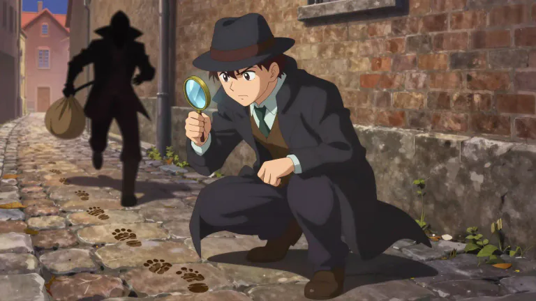 Visual representation of "dick" - A detective.