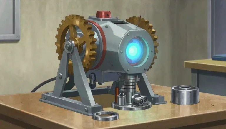 Visual representation of "machine" - A device with moving parts that uses power to do a job.