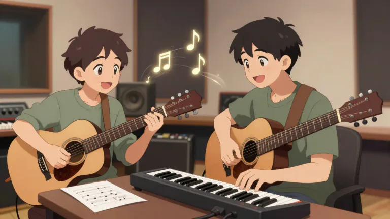 Visual representation of "collaborator" - A person who helps to bring about a result by working with others, especially in music, literature, or art