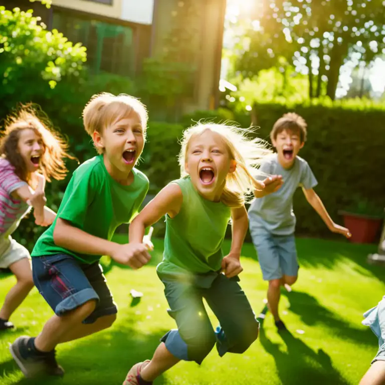 Visual representation of "romp" - An act of playing in a lively and rough way