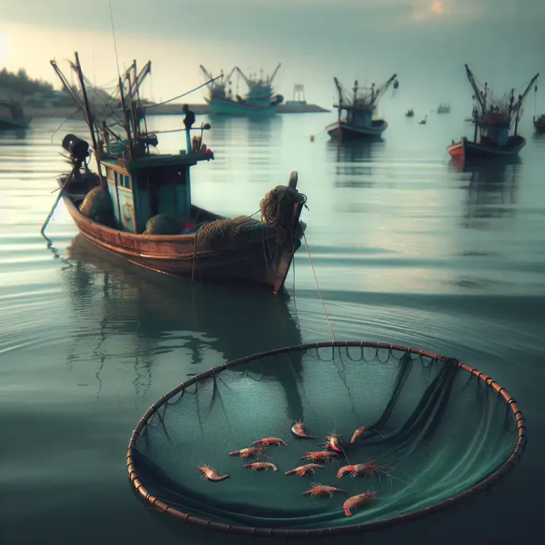 Visual representation of "shrimper" - A boat used for catching shrimps