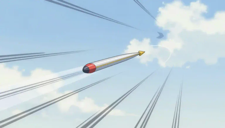 Visual representation of "velocity" - Speed in a given direction.