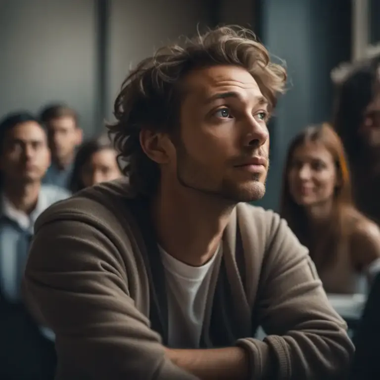 Visual representation of "tune in" - To start paying attention to something or someone