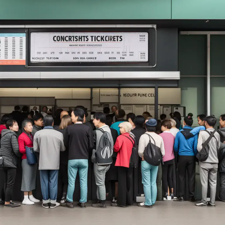 Visual representation of "in line for something" - Waiting your turn in a line or queue