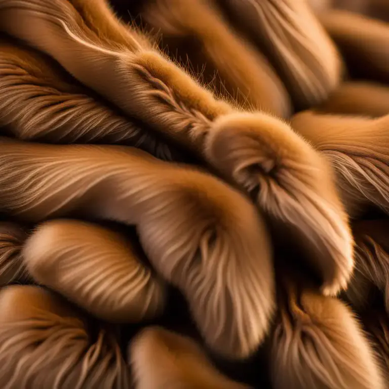 Visual representation of "beaver" - The soft dense fur of the beaver, used in making hats and clothing.