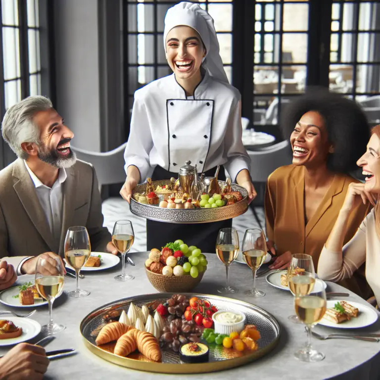 Visual representation of "cater to" - To provide what is wanted or needed by someone or something