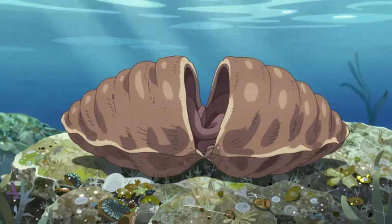 Visual representation of "brachiopod" - A creature that lives in the sea with a hard shell and two sides.