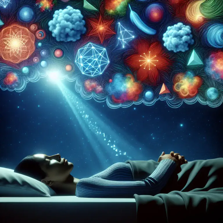 Visual representation of "dream" - Experience dreams during sleep