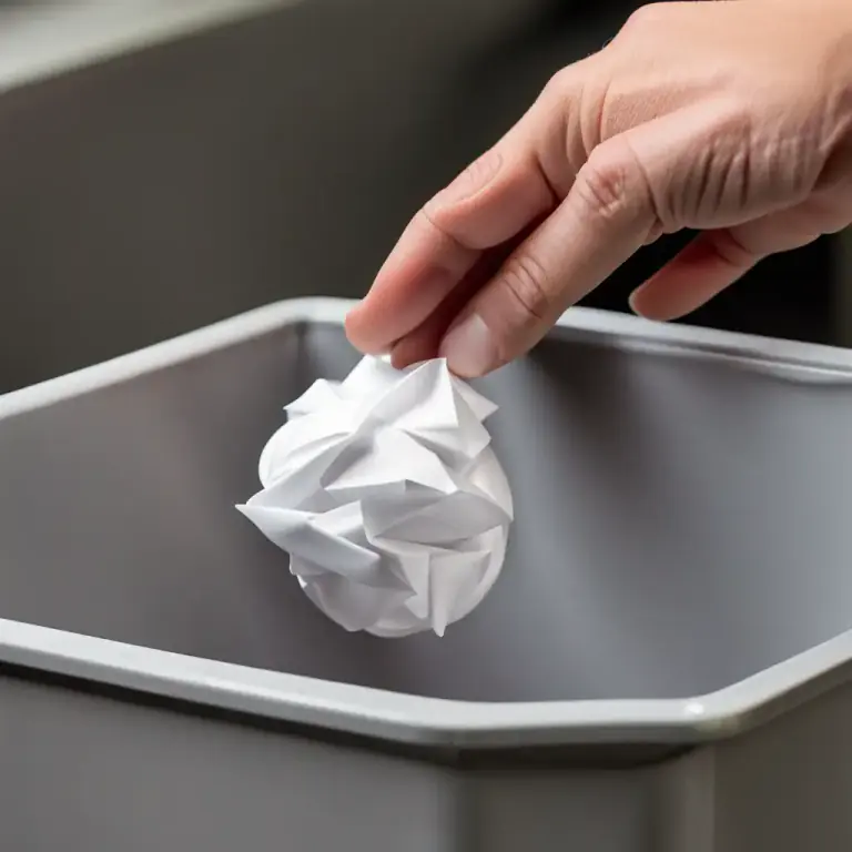 Visual representation of "wad" - To compress into a small, dense lump or ball.