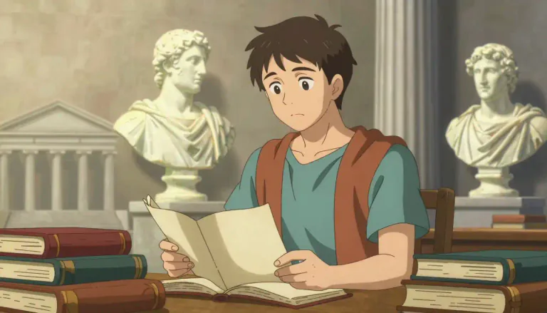 Visual representation of "classicist" - A person who studies or admires classical antiquity, particularly Greek and Roman culture.