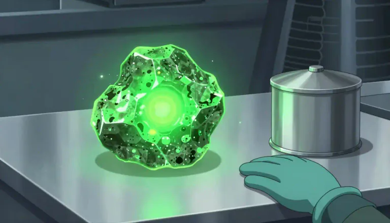 Visual representation of "uranium" - A heavy metal that is radioactive and used for producing nuclear power and weapons.