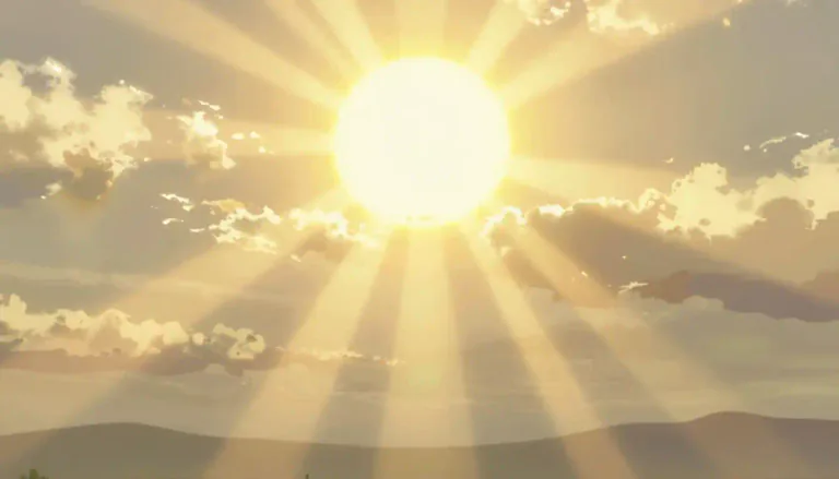 Visual representation of "radiant" - Shining or glowing brightly.