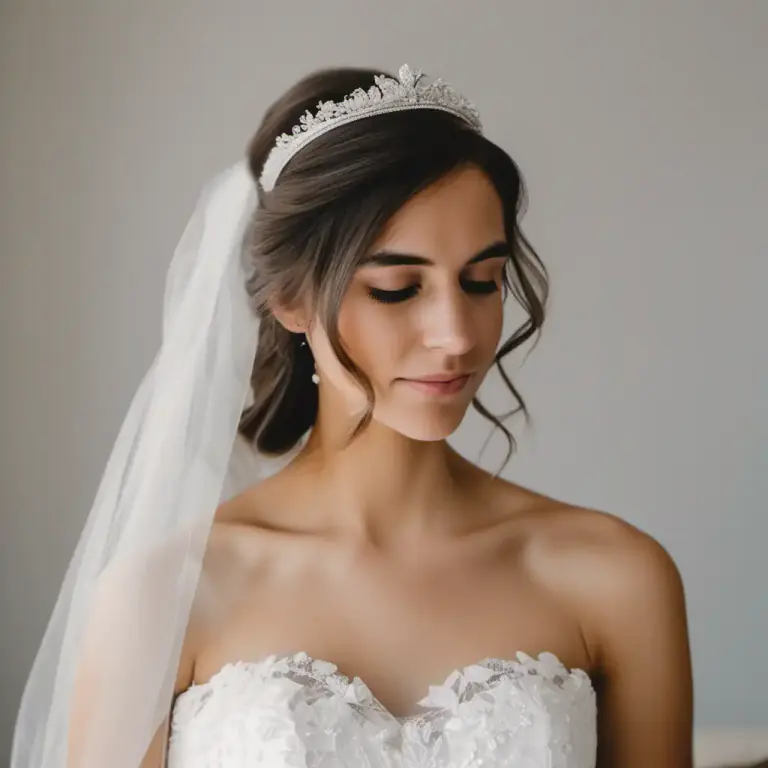 Visual representation of "tiara" - An ornamental headband worn by women.