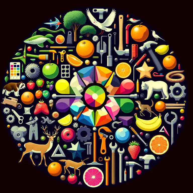 Visual representation of "in all" - Totally, as a whole, combining everything