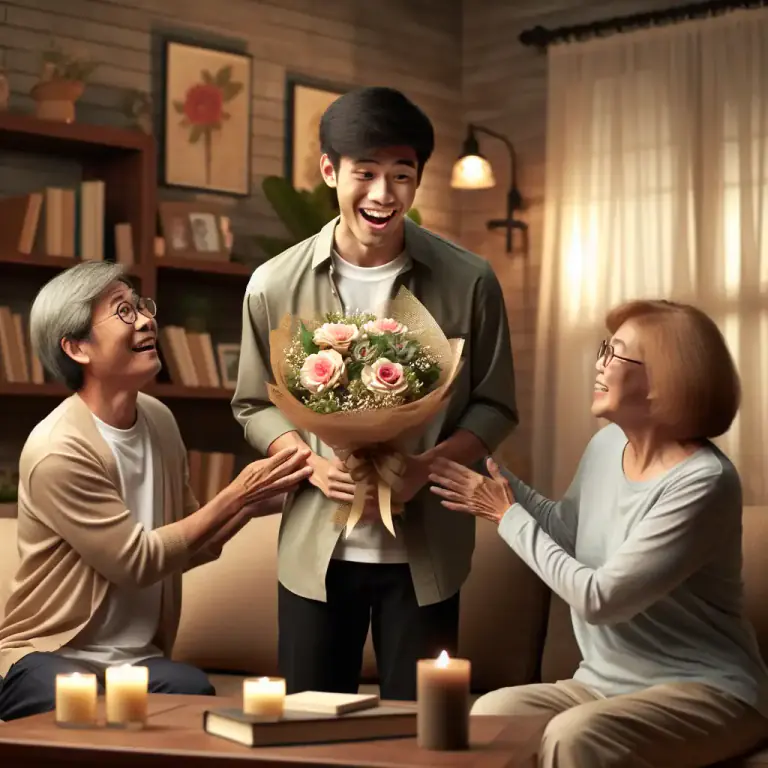 Visual representation of "pleasing" - To make (someone) feel happy or satisfied