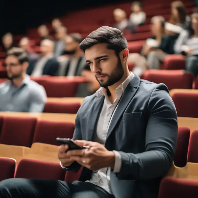 Visual representation of "with half an ear" - Listening or paying attention partially or without full interest.