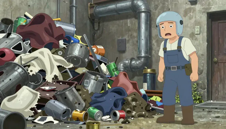 Visual representation of "waste" - Useless or worthless material, substances, or by-products
