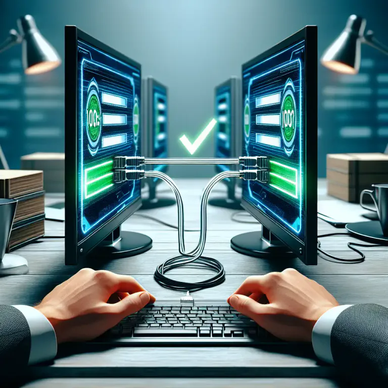 Visual representation of "synchronization" - In computing, it's the operation of making two different systems or applications run at the same level or time.