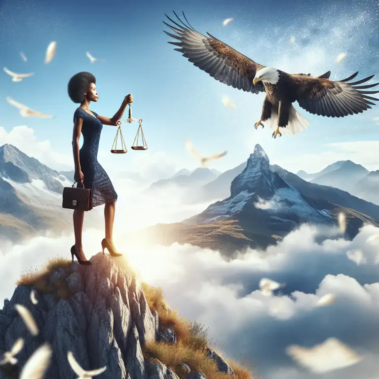 Visual representation of "dauntless" - Being brave and willing to take risks.