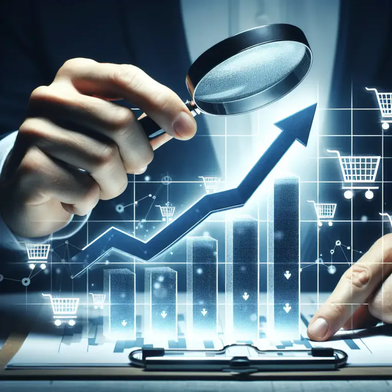 Visual representation of "project" - To predict or estimate something in the future based on present data or trends.