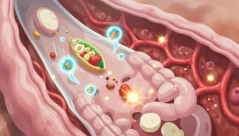 Visual representation of "enzymatic" - Related to the role of enzymes in breaking down nutrients and aiding in digestion.