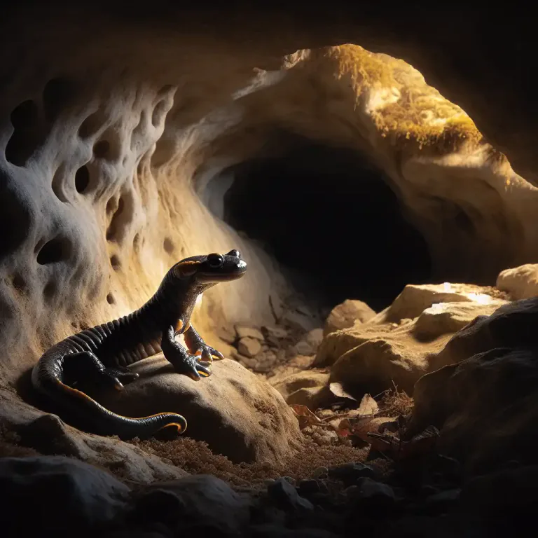 Visual representation of "troglodyte" - An animal that lives underground