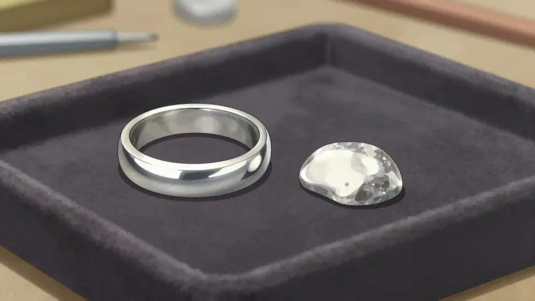 Visual representation of "palladium" - A shiny, silver-white metal that is often used in jewelry and industry.