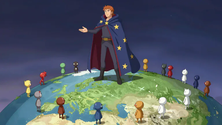 Visual representation of "hegemony" - Leadership or dominance by one group, country, or person over others.